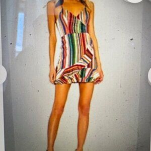 Parker Striped Jay Mini Dress, NWT, Sz 10